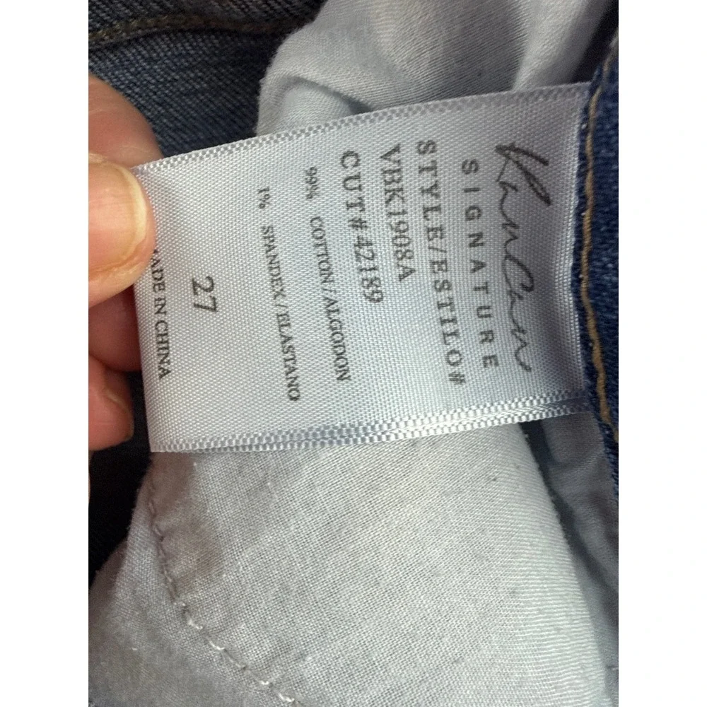 KanCan Signature Baggy Fit Distressed High Rise Jeans Medium Wash VBK1908A 27 - Picture 6 of 8